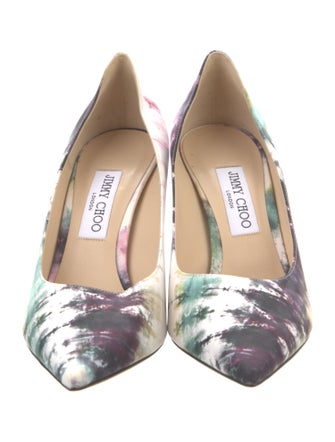 Jimmy Choo Tie-Dye Print Slingback Pumps