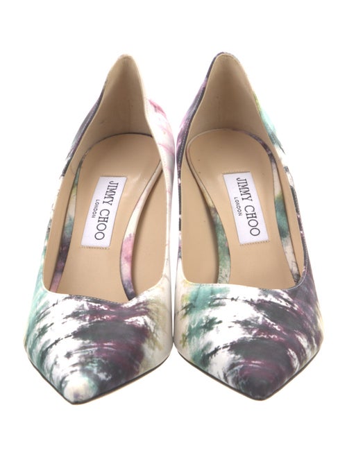 Jimmy Choo Tie-Dye Print Slingback Pumps