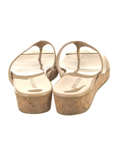 Jimmy Choo Patent Leather Flip Flops