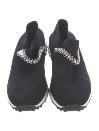 Jimmy Choo Crystal Embellishments Sneakers