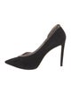 Jimmy Choo Suede Crystal Embellishments D'Orsay Pumps