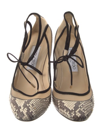Jimmy Choo Snakeskin Animal Print Pumps