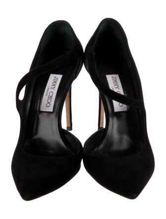 Jimmy Choo Suede T-Strap Pumps
