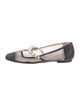 Jimmy Choo Faux Pearl Accents Mesh Flats
