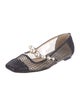 Jimmy Choo Faux Pearl Accents Mesh Flats
