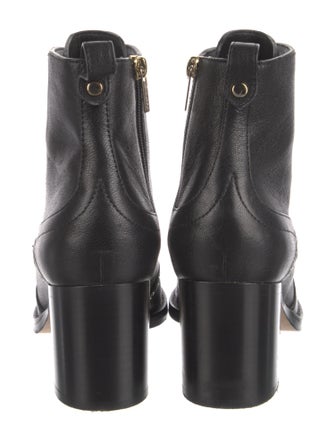Jimmy Choo Leather Eyelet Trim Lace-Up Boots