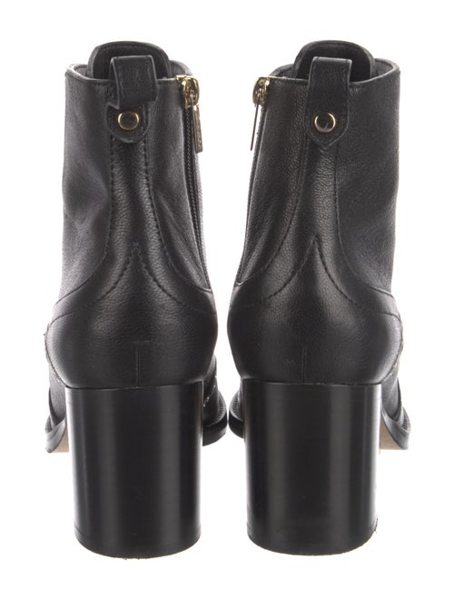 Jimmy Choo Leather Eyelet Trim Lace-Up Boots