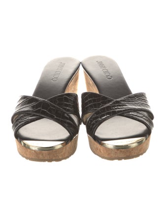 Jimmy Choo Leather Slides