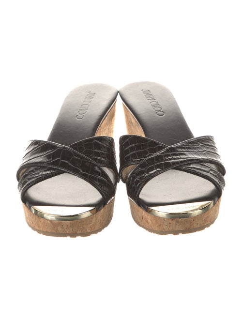 Jimmy Choo Leather Slides