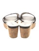 Jimmy Choo Leather Slides