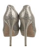 Jimmy Choo Glitter Mesh Accents Pumps