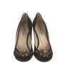 Jimmy Choo Satin Crystal Embellishments Pumps