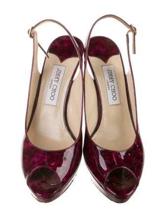 Jimmy Choo Patent Leather Slingback Pumps