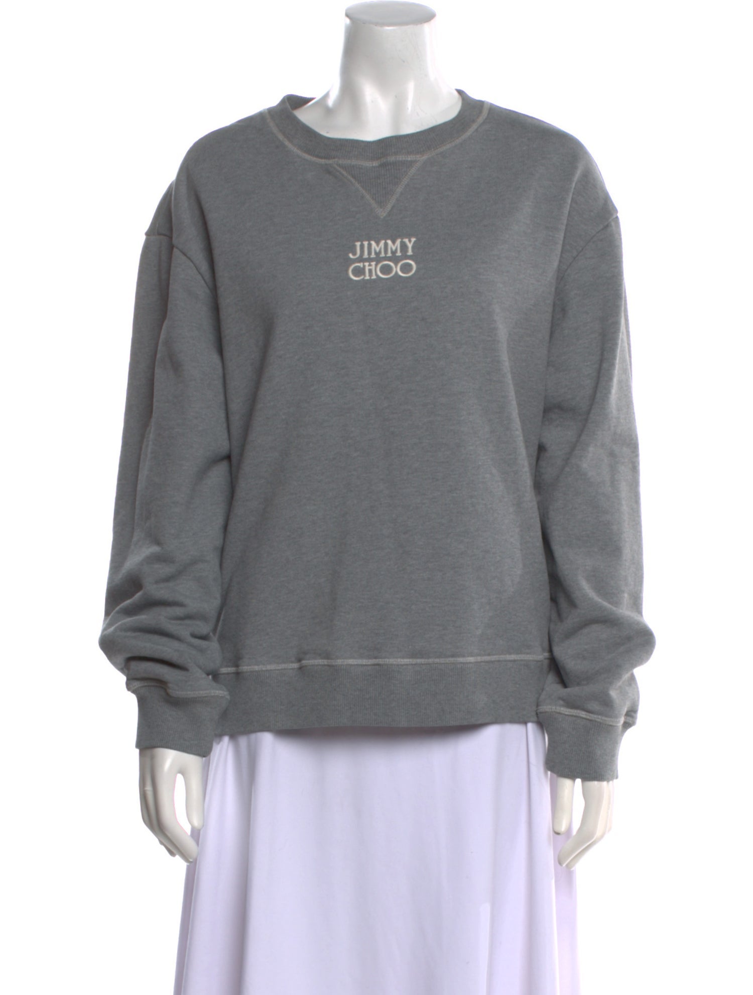 Jimmy Choo Crew Neck Long Sleeve Sweatshirt