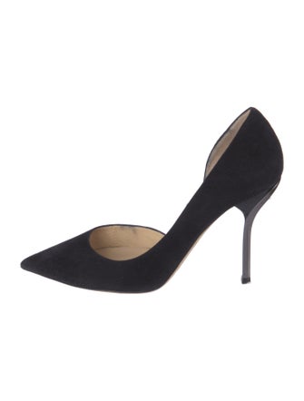 Jimmy Choo Suede D'Orsay Pumps