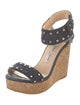 Jimmy Choo Suede Studded Accents Espadrilles