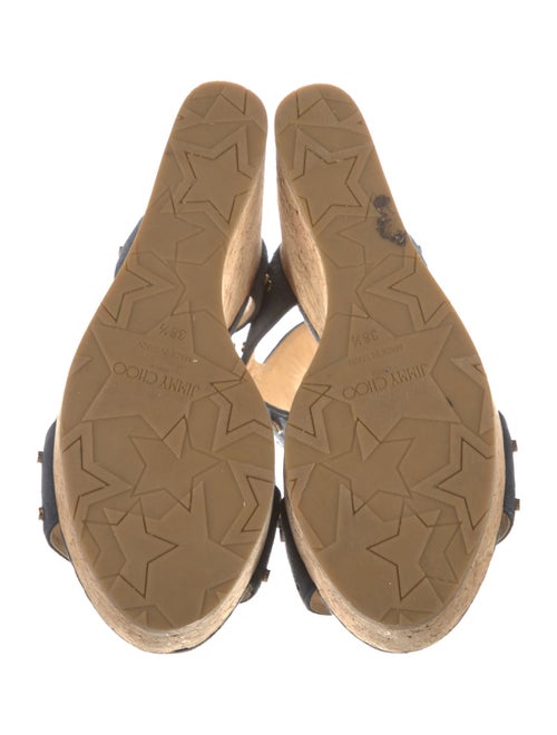 Jimmy Choo Suede Studded Accents Espadrilles