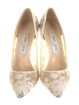 Jimmy Choo Lace Printed Pumps