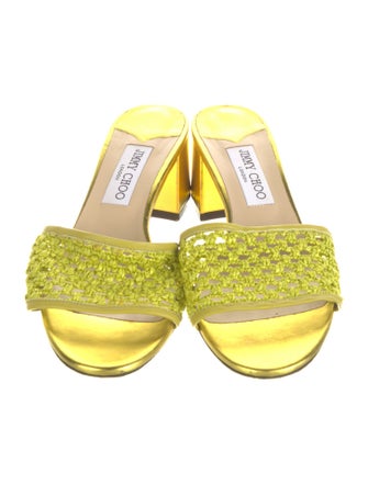 Jimmy Choo Leather Slides