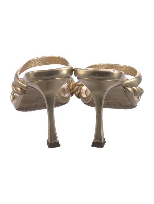 Jimmy Choo Leather Braided Accents Slides