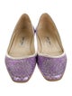 Jimmy Choo Glitter Animal Print Ballet Flats