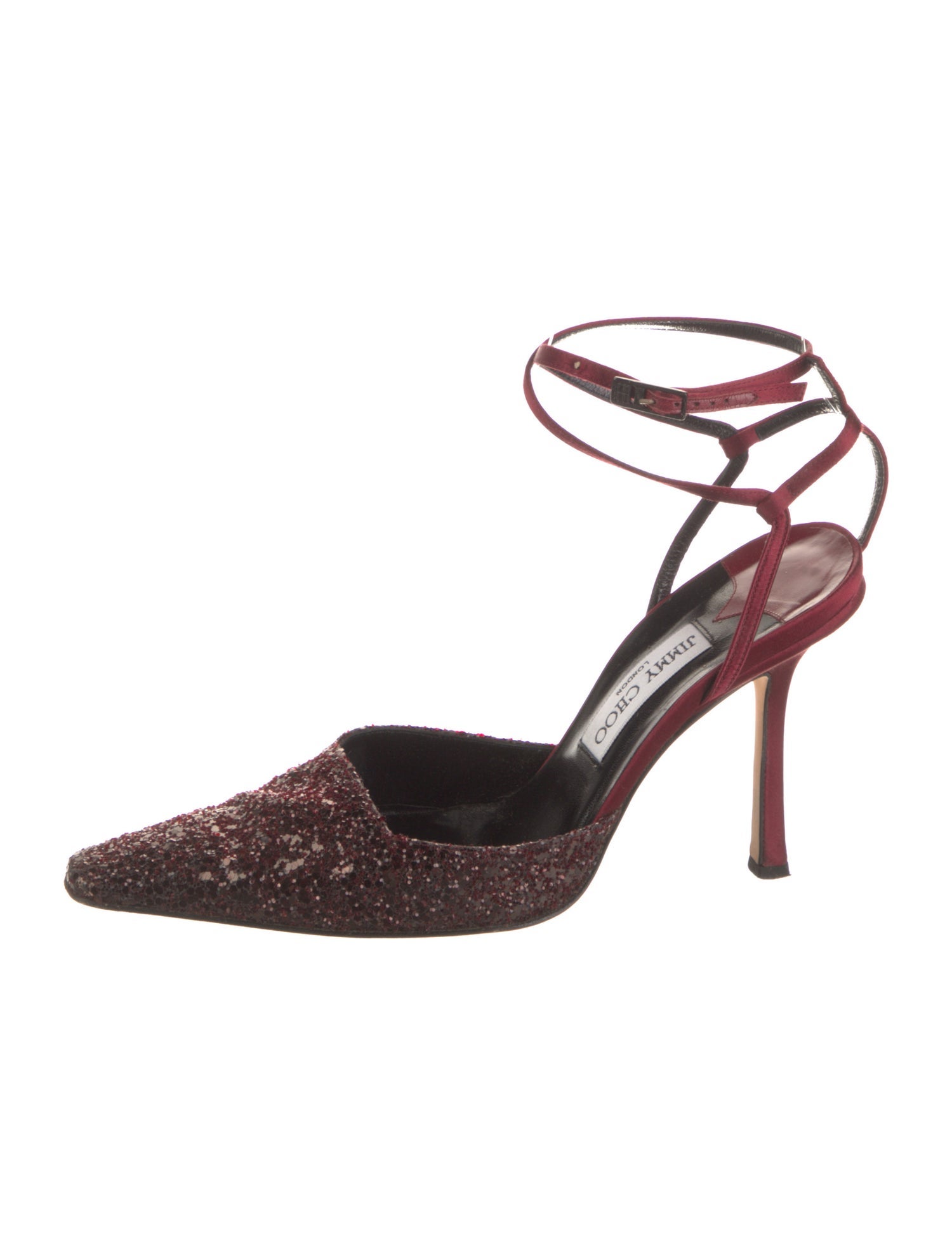 Jimmy Choo Glitter Floral Print Pumps