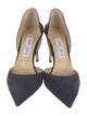 Jimmy Choo Suede D'Orsay Pumps
