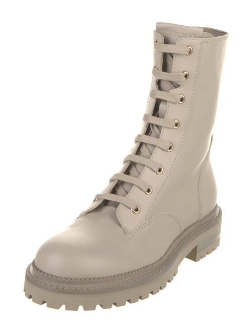 Jimmy Choo Leather Combat Boots