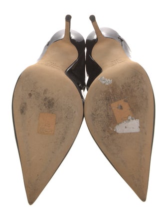 Jimmy Choo Patent Leather Crystal Embellishments Mules