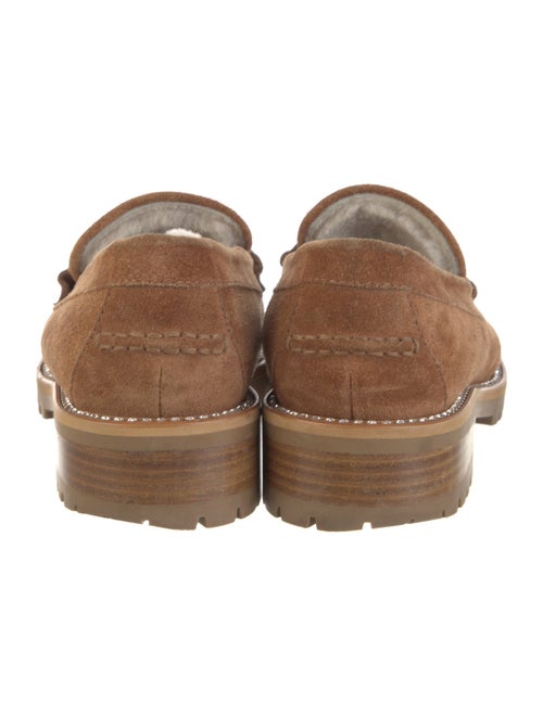 Jimmy Choo Suede Crystal Embellishments Loafers