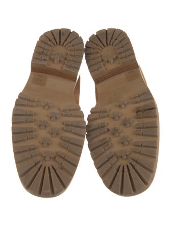 Jimmy Choo Suede Crystal Embellishments Loafers