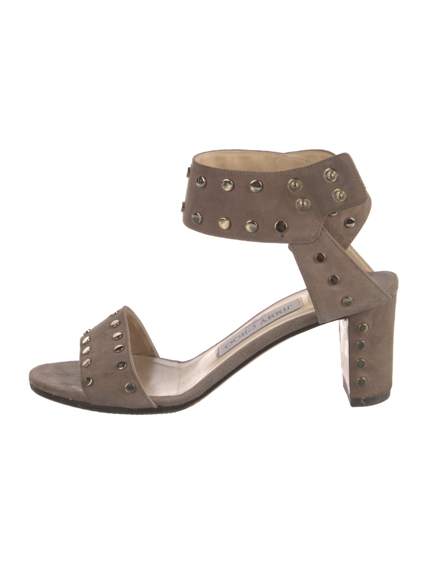 Jimmy Choo Suede Cutout Accent Sandals