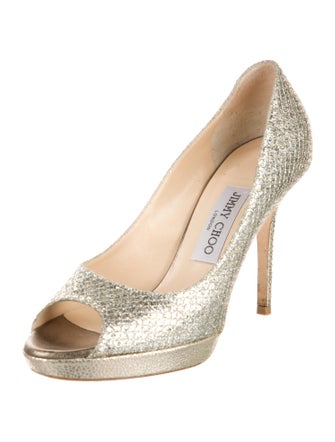 Jimmy Choo Glitter Glitter Accents Pumps