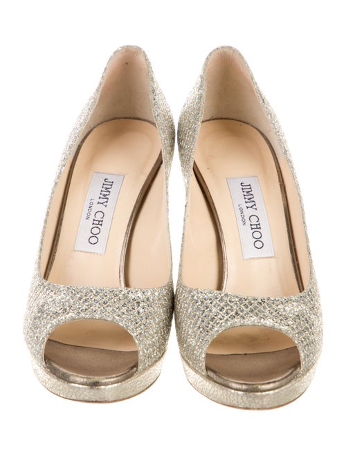 Jimmy Choo Glitter Glitter Accents Pumps