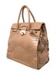 Jimmy Choo Embossed Leather Top Handle Bag