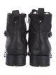 Jimmy Choo Leather Crystal Embellishments Combat Boots