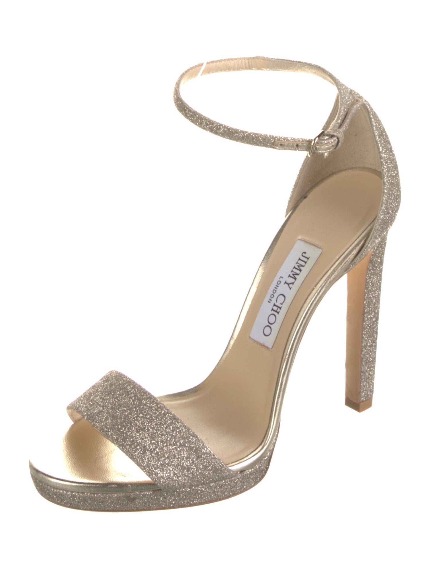 Jimmy Choo Glitter Glitter Accents Sandals