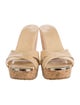 Jimmy Choo Patent Leather Colorblock Pattern Slides