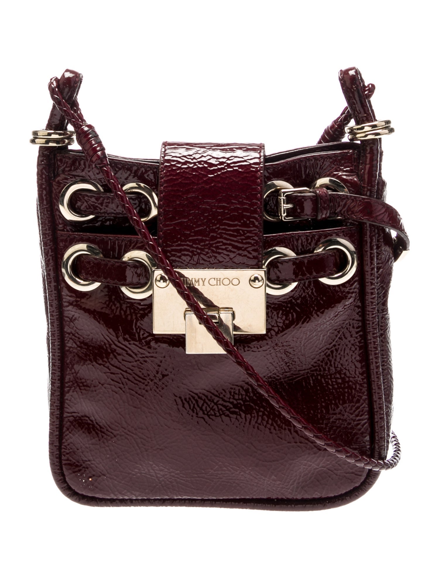 Jimmy Choo Patent Leather Messenger Bag