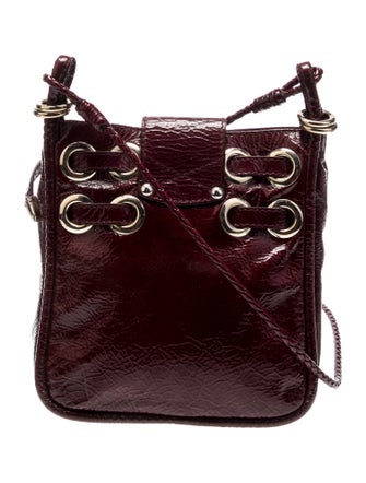Jimmy Choo Patent Leather Messenger Bag