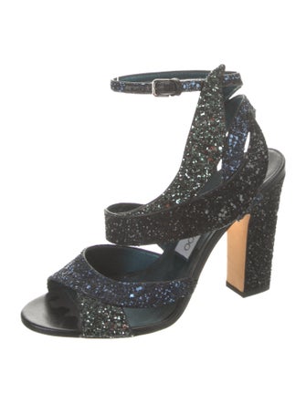 Jimmy Choo Glitter Glitter Accents Sandals