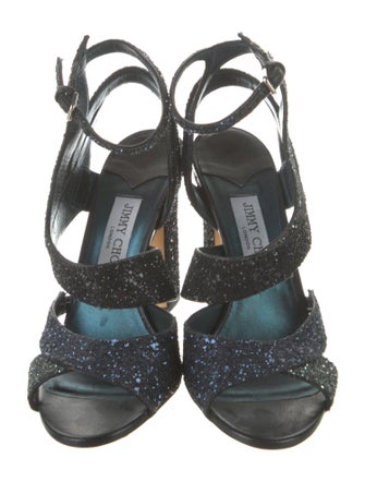 Jimmy Choo Glitter Glitter Accents Sandals