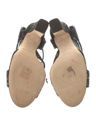 Jimmy Choo Glitter Glitter Accents Sandals