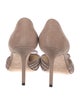 Jimmy Choo Suede Bow Accents D'Orsay Pumps