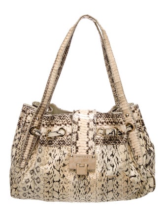 Jimmy Choo Snakeskin Shoulder Bag