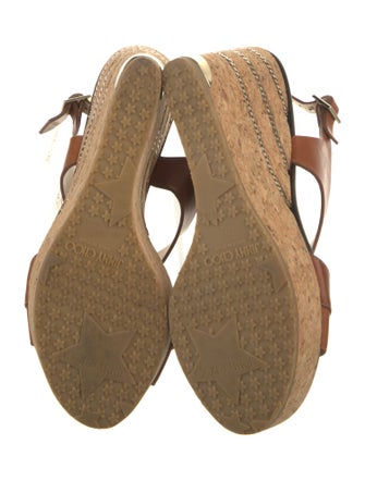 Jimmy Choo Leather Chain-Link Accents Espadrilles