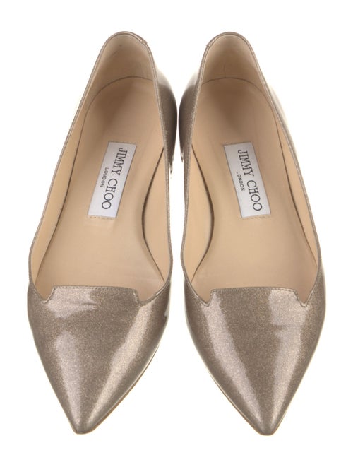 Jimmy Choo PVC Glitter Accents Ballet Flats