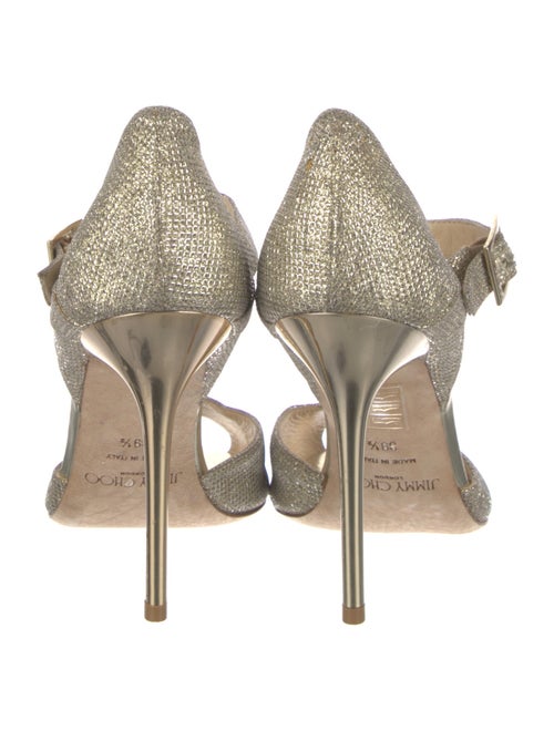 Jimmy Choo Glitter Glitter Accents Sandals