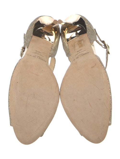 Jimmy Choo Glitter Glitter Accents Sandals