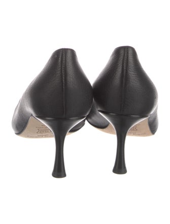 Jimmy Choo Leather Cutout Accent Pumps